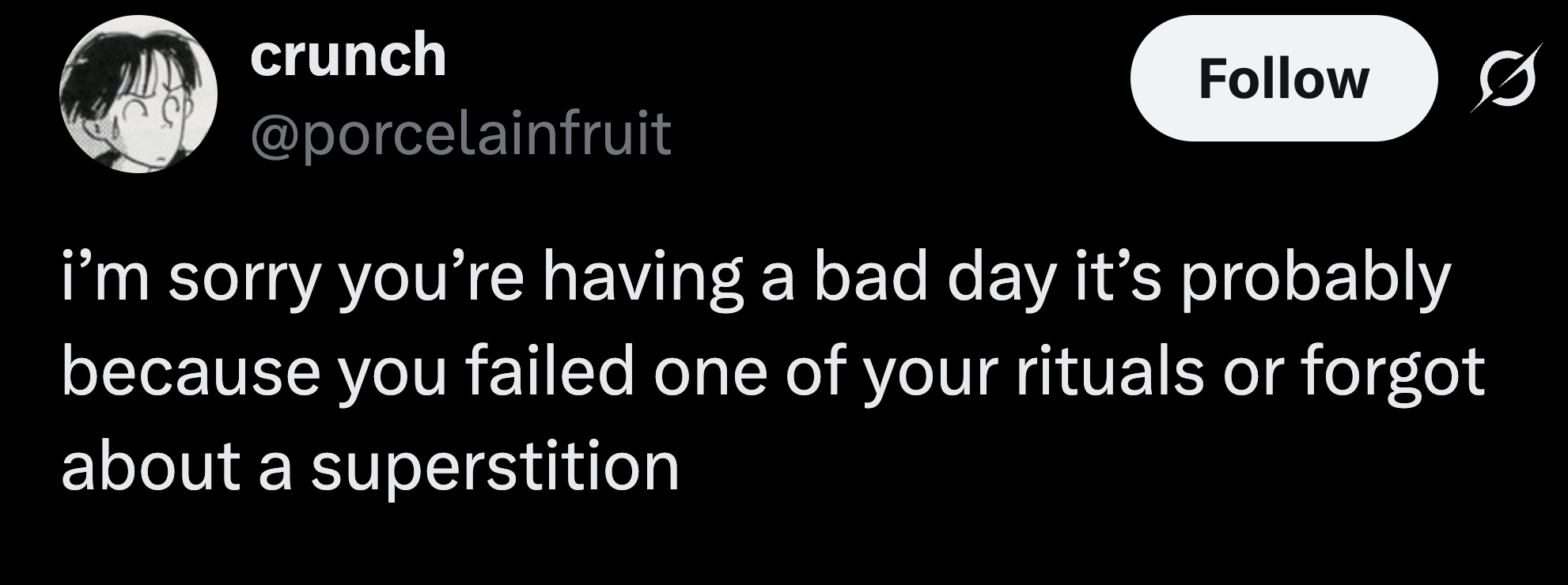 The Gods are probably just mad at you